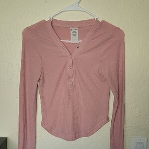 Pink Long Sleeve Women's Top